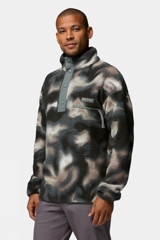 Mens Helvetia II Printed Half Snap Fleece