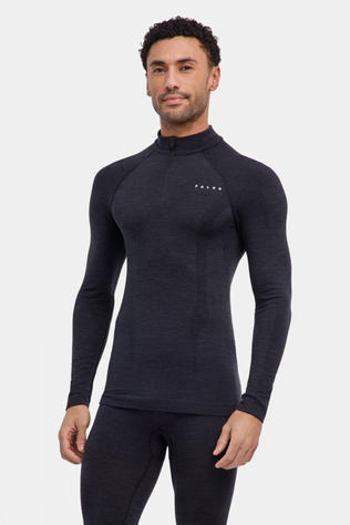 Mens Wool-Tech Long Sleeve Half Zip Base Layer Top