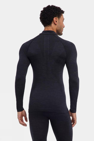 Mens Wool-Tech Long Sleeve Half Zip Base Layer Top