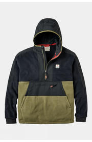 Mens Woodland Hooded Half Zip Polar Fleece