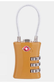 TSA 3-Dial Steel Cable Padlock