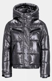 Kids Spicy Metalic Hooded Ski Jacket