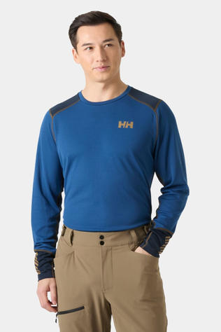 Helly Hansen Mens LIFA Active Crew Base Layer Top Dark Blue