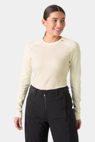 Womens LIFA Merino Midweight Graphic Base Layer Top