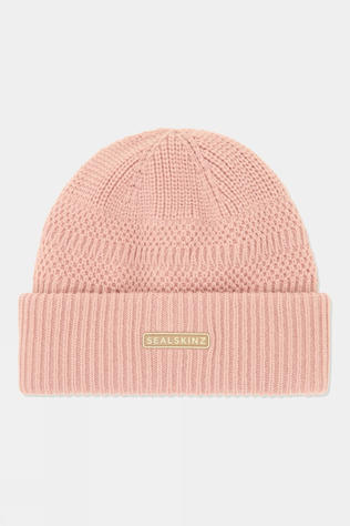 Womens Gressenhall Waterproof Textured Stripe Roll Cuff Beanie