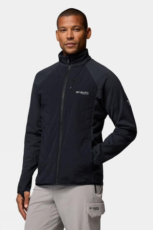 Columbia Mens Arctic Crest II Hybrid Full Zip Fleece Jacket Black
