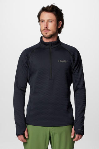 Mens Crystal Leaf Omni-Heat Helix Half Zip Fleece