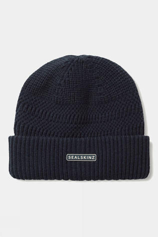 Unisex Gressenhall Waterproof Textured Stripe Roll Cuff Beanie