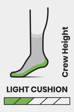 Smartwool Womens Performance Hike Light Cushion Crew Socks Ash/Purple Dawn