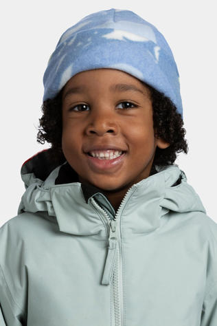 Kids Polar Prints Beanie - Oamsi Cobalt