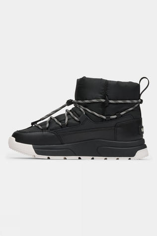 Sorel Womens Whitney III Slip-On Waterproof Snow Boots Black/ Sea Salt