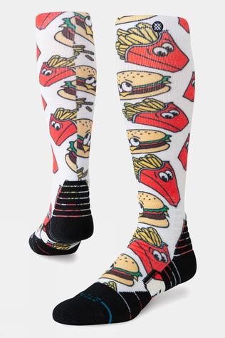 Mens Combo Meal Mid Poly Snow Socks