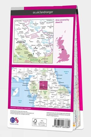 Ordnance Survey Landranger Map 91 Appleby-in-Westmorland V16