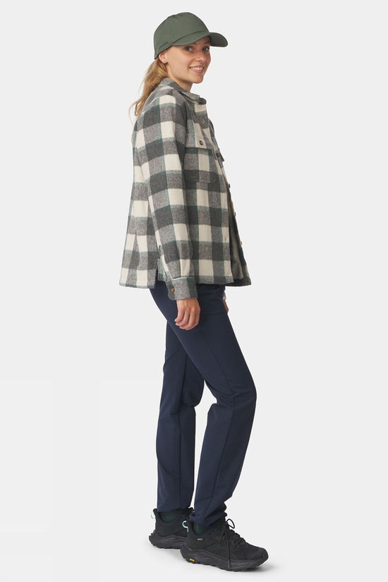Ayacucho Womens Padded Flannel Shirt Darkest Spruce Combo