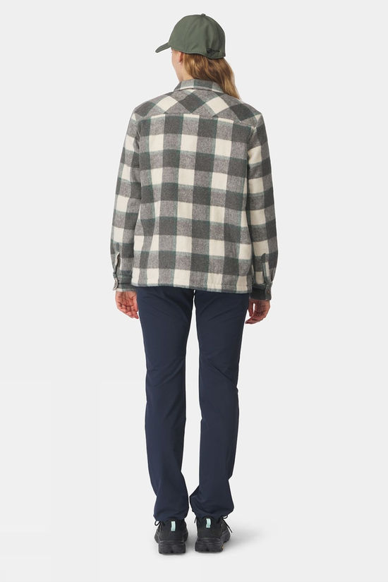Ayacucho Womens Padded Flannel Shirt Darkest Spruce Combo