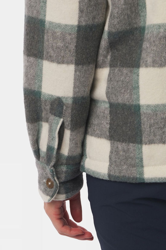Ayacucho Womens Padded Flannel Shirt Darkest Spruce Combo