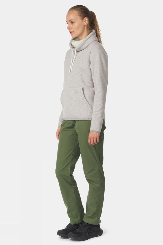 Ayacucho Womens Currie Cotton Hoodie Grey Melange