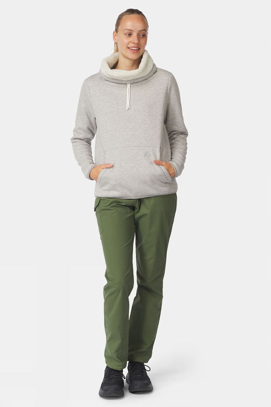 Ayacucho Womens Currie Cotton Hoodie Grey Melange