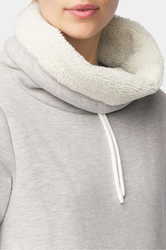 Ayacucho Womens Currie Cotton Hoodie Grey Melange
