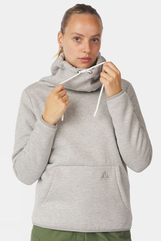 Ayacucho Womens Currie Cotton Hoodie Grey Melange