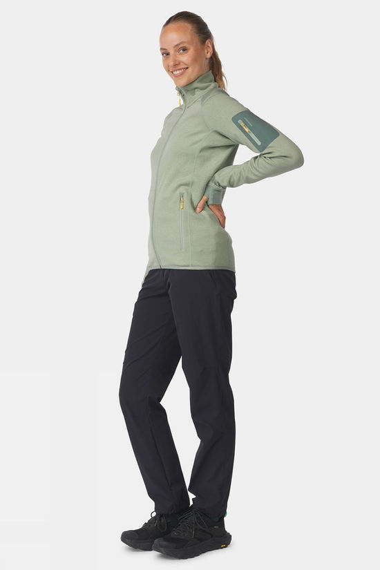 Ayacucho Womens Mountain Midlayer Full Zip Fleece  Iceberg Green