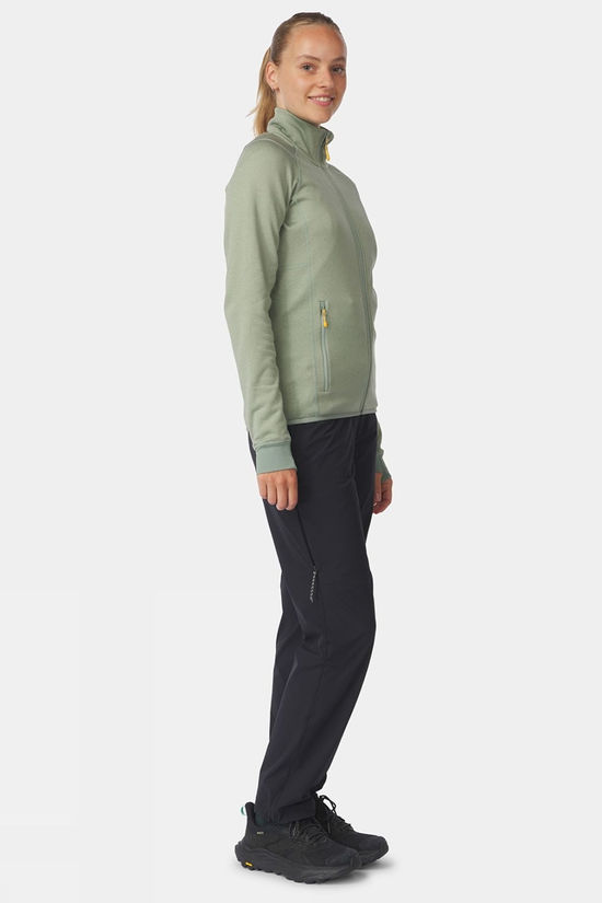 Ayacucho Womens Mountain Midlayer Full Zip Fleece  Iceberg Green