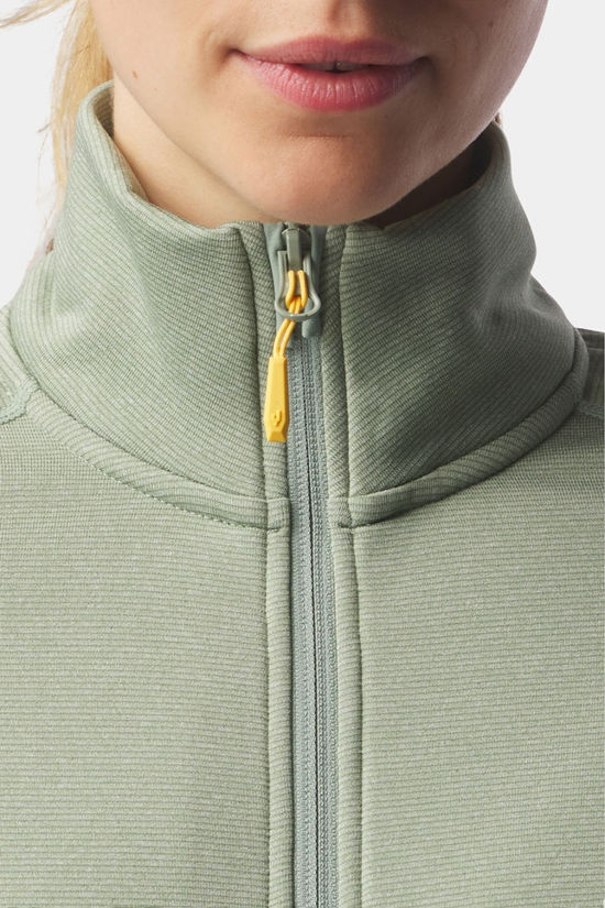 Ayacucho Womens Mountain Midlayer Full Zip Fleece  Iceberg Green
