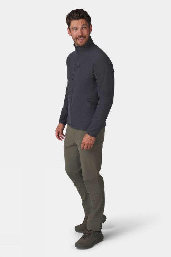 Ayacucho Mens Divis Structured Full Zip Fleece Asphalt