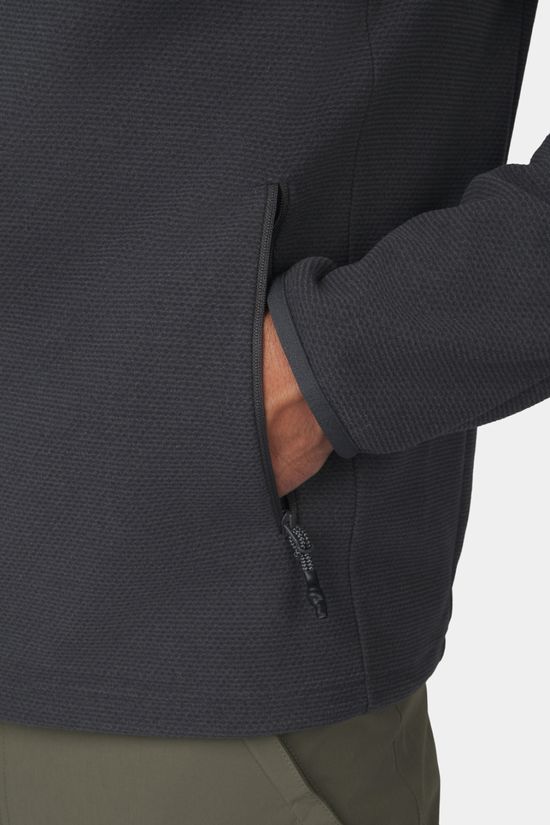 Ayacucho Mens Divis Structured Full Zip Fleece Asphalt