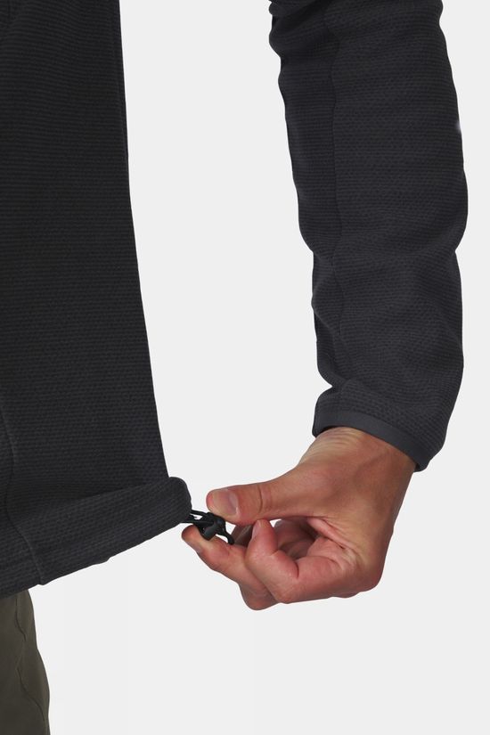Ayacucho Mens Divis Structured Full Zip Fleece Asphalt