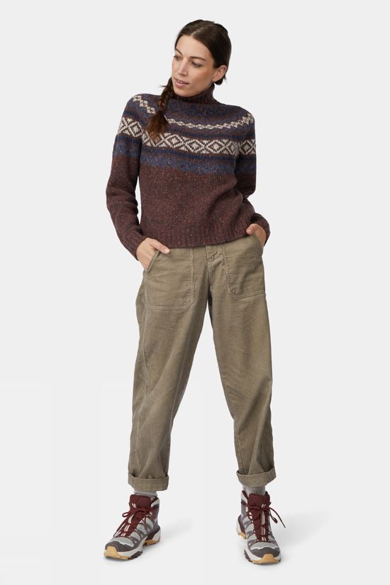 Ayacucho Womens Baleal Corduroy Trousers Elmwood