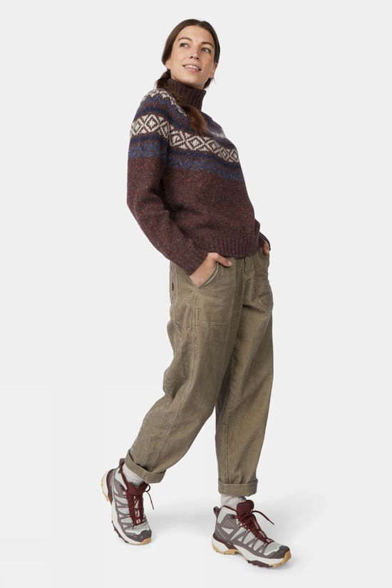 Ayacucho Womens Baleal Corduroy Trousers Elmwood