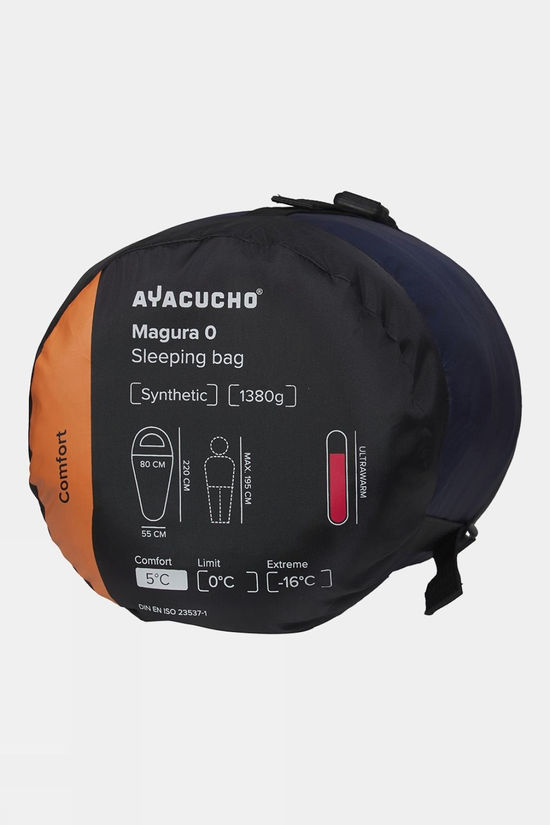 Ayacucho Magura 0°C Sleeping Bag - Long Blue Coral/Tapestry