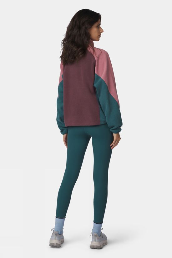 Ayacucho Womens Vlieland Half Zip Fleece Nostalgia Rose/Mediterranea/Huckleberry