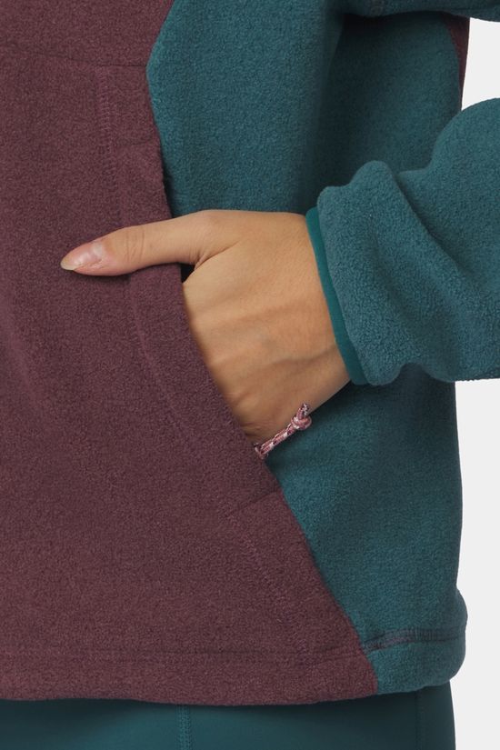 Ayacucho Womens Vlieland Half Zip Fleece Nostalgia Rose/Mediterranea/Huckleberry