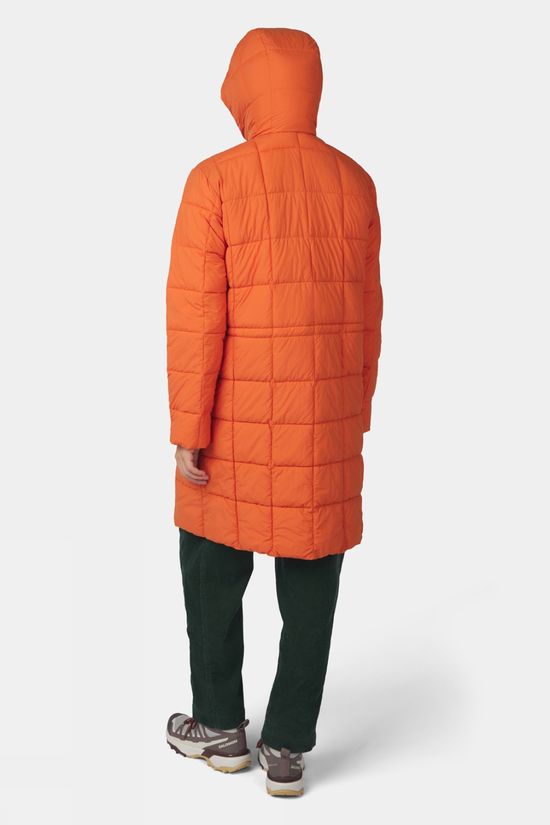 Ayacucho Womens Windermere Quilted Coat Orange Rust