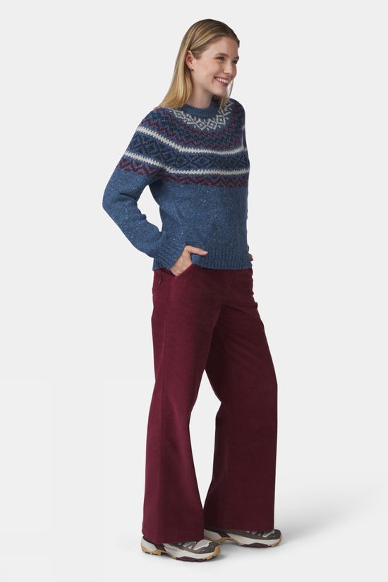 Ayacucho Womens Halden Crew Neck Jumper Blue Froth