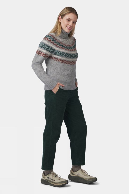 Ayacucho Womens Halden Rollneck Sweatshirt Light Mist