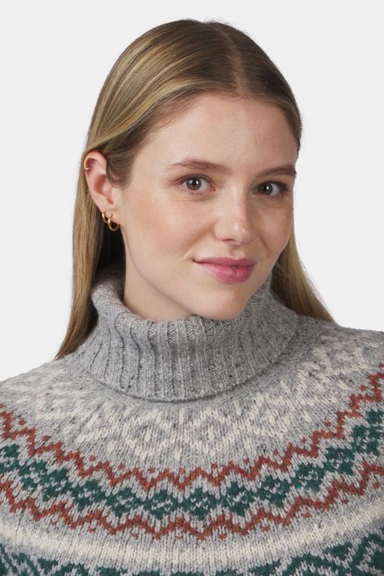 Ayacucho Womens Halden Rollneck Sweatshirt Light Mist