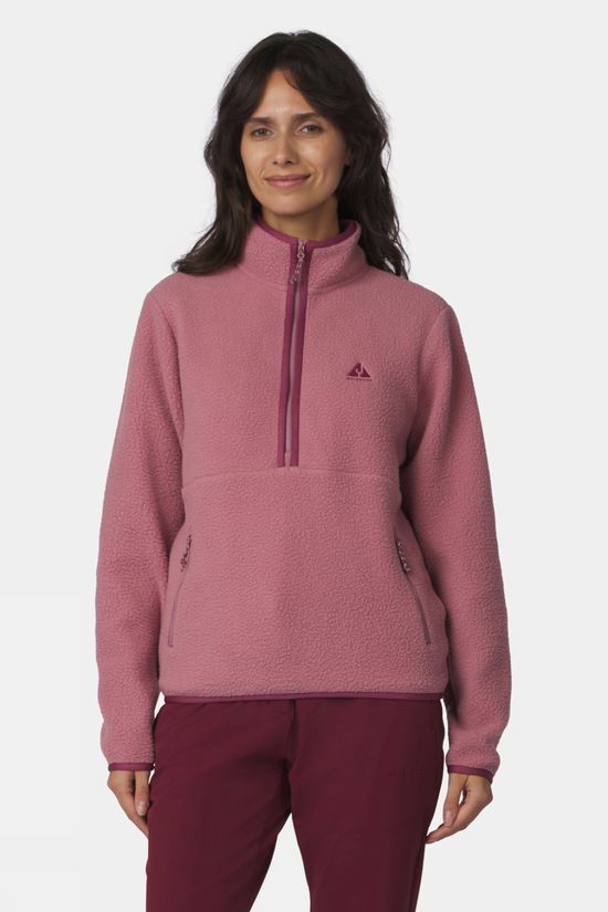 Ayacucho Womens Tenby Half Zip Fleece Nostalgia Rose