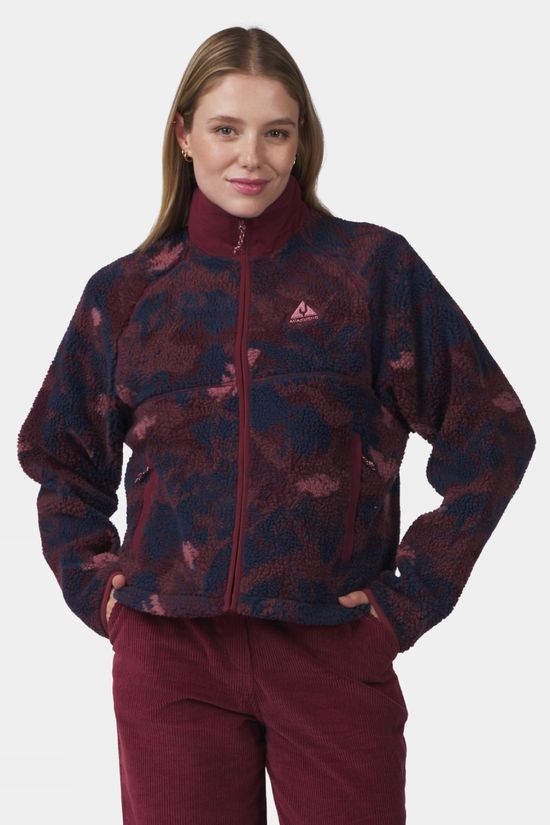 Ayacucho Womens Thorn Full Zip Fleece Zinfandel