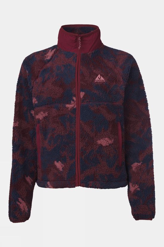 Ayacucho Womens Thorn Full Zip Fleece Zinfandel