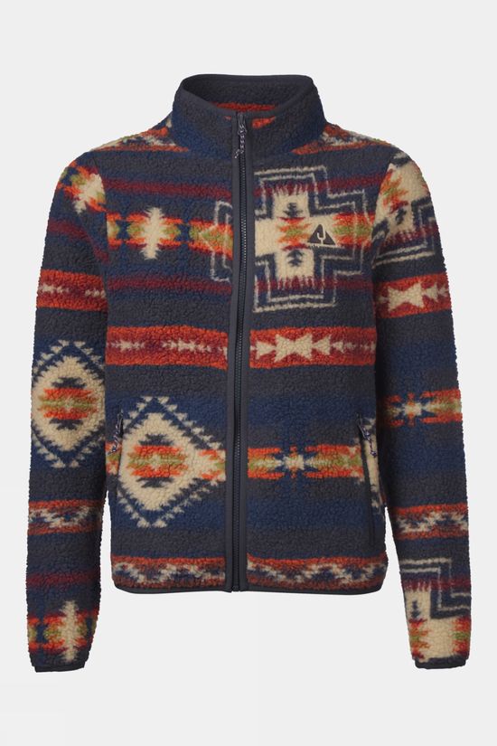 Ayacucho Womens Oakheart Full Zip Fleece Ebony Pattern