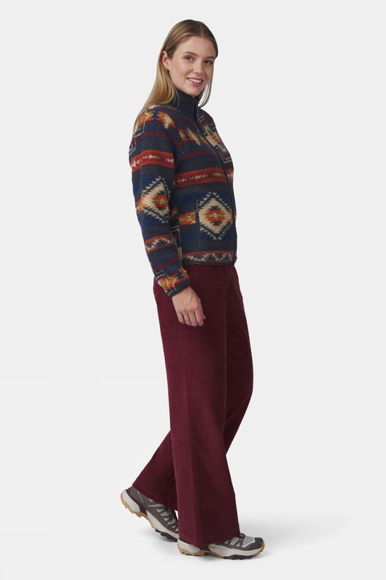 Ayacucho Womens Oakheart Full Zip Fleece Ebony Pattern