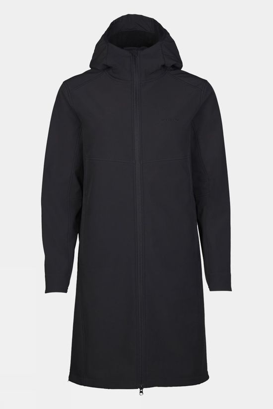 Ayacucho Womens Heather Softshell Coat Black