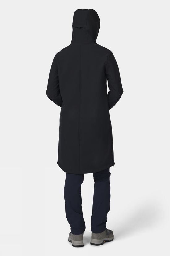 Ayacucho Womens Heather Softshell Coat Black