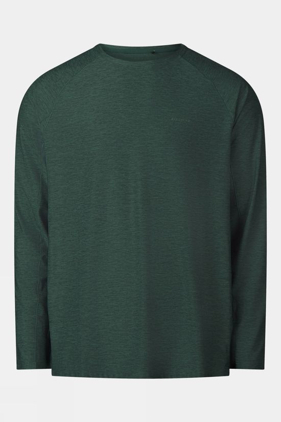 Ayacucho Mens Mountain Technical Long Sleeve T-Shirt III Jungle Green Melange