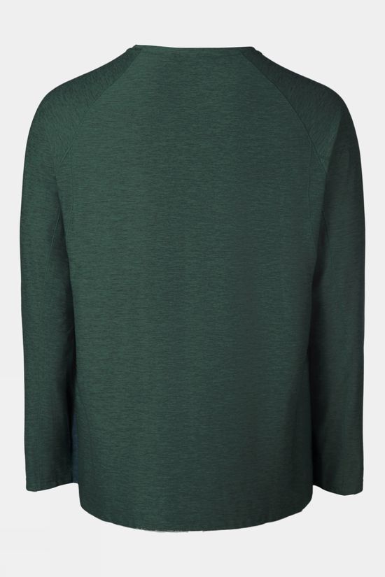 Ayacucho Mens Mountain Technical Long Sleeve T-Shirt III Jungle Green Melange