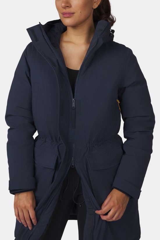Ayacucho Womens Mountain Nordic Down Parka Jacket Navy