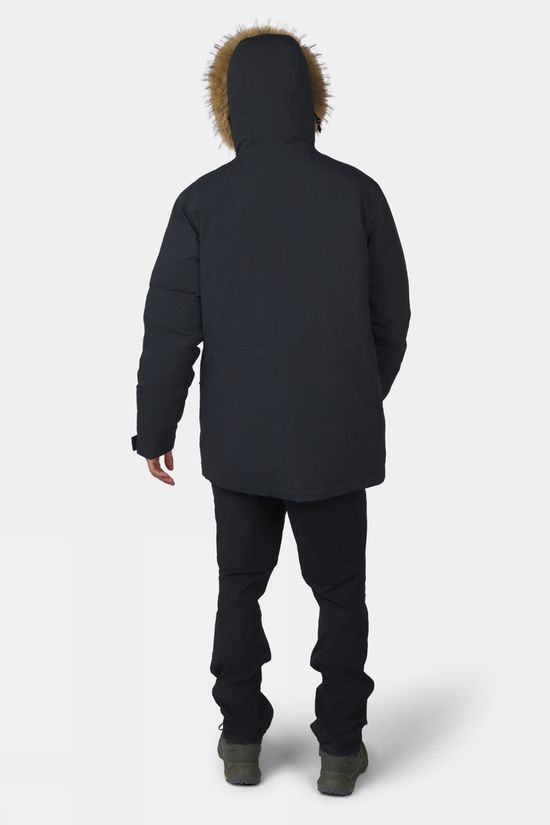 Ayacucho Mens Mountain Nordic Down Parka Jacket Black